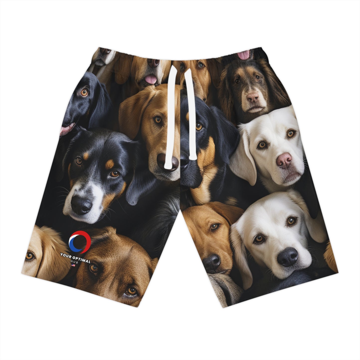 Pawsitively Perfect Dog Print Shorts - Bold Dog Art Shorts