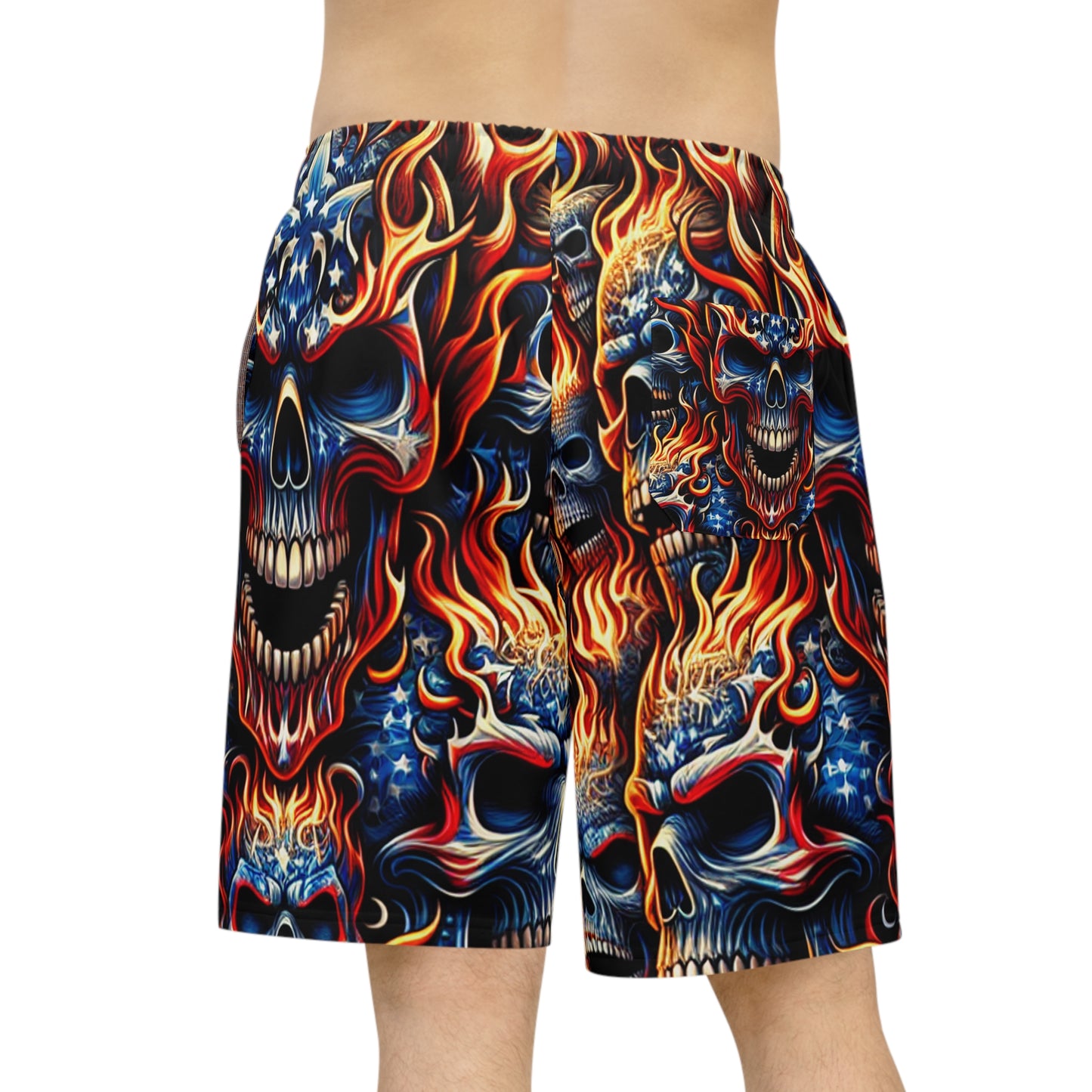 PyroPatriot Infernoskull Shorts - Patriotic Streetwear