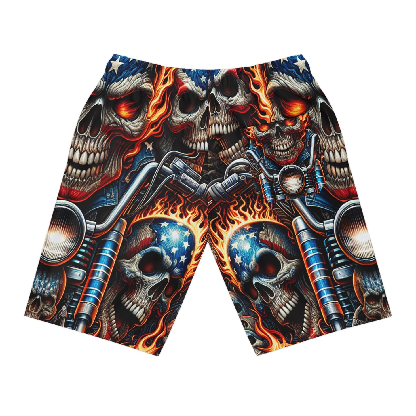 Inferno Spectacle Shorts - Patriotic Streetwear